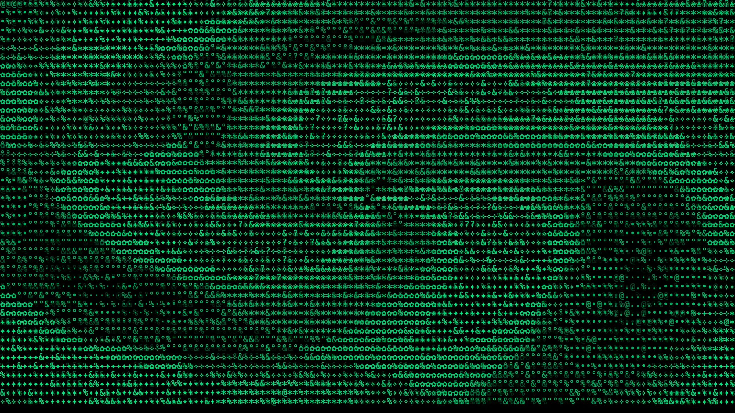 Flow Field look, glyphs carried along curl noise currents