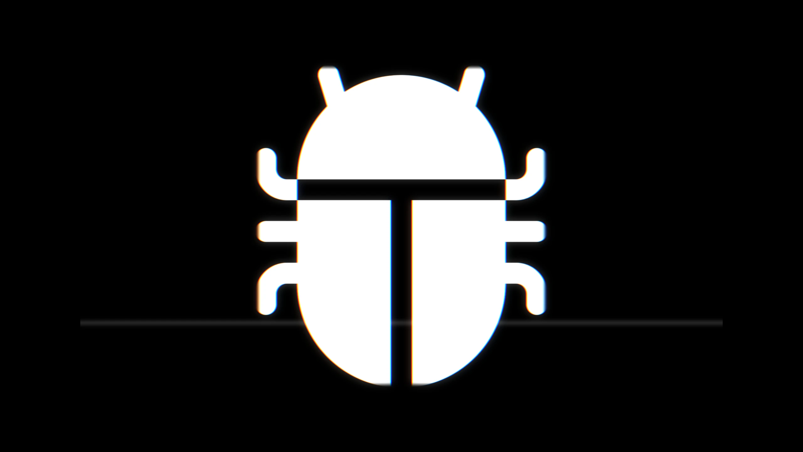 A Glitch Slice render of a bug logo